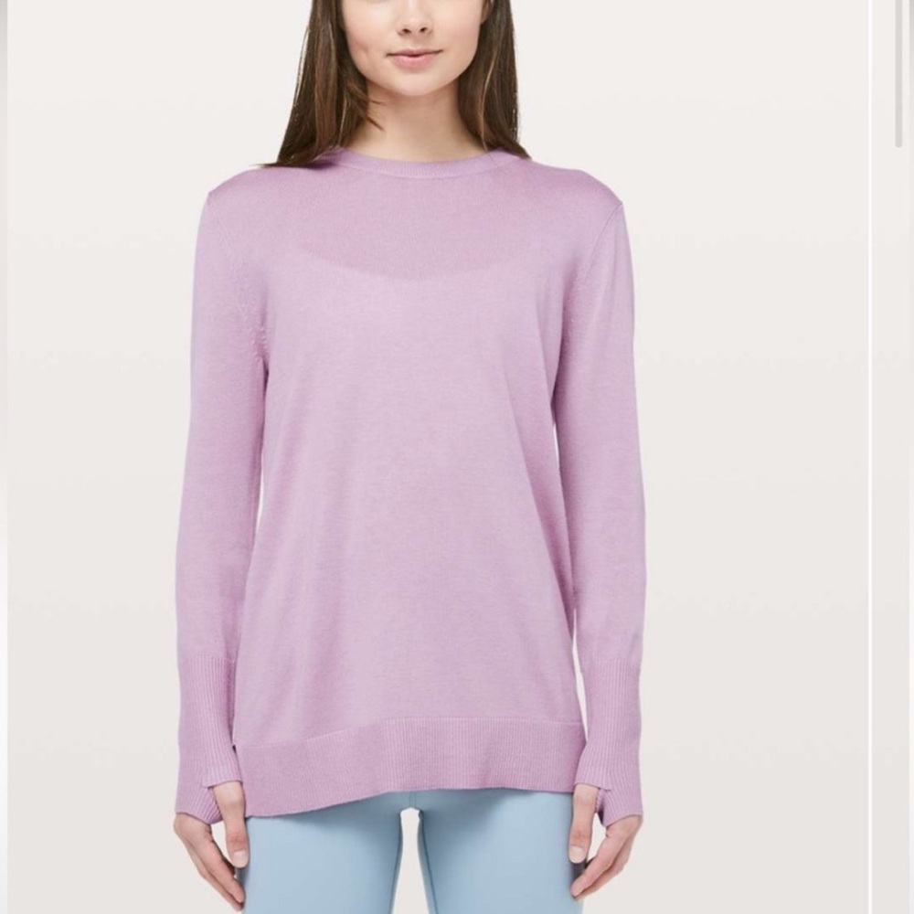 lululemon athletica Pink Crew Neck Sweater - Picture 2 of 8